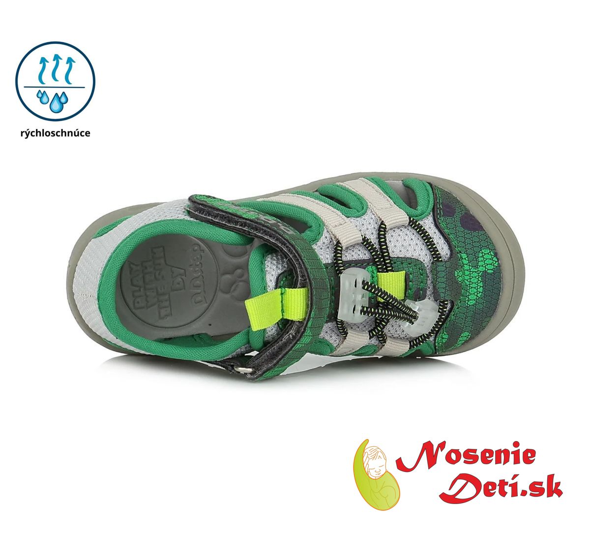Chlapecké dětské sportovní sandály D.D. Step Emerald Šedá 065-338B