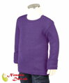 Detské merino vlnené tričko dlhý rukáv Manymonths Dusty Grape