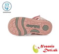 Dívčí dětské sportovní sandály D.D. Step Růžové Zajíčci 065-394B