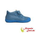 Chlapčenské prechodné kožené topánky D.D. Step Modré Pes a kosť 082-41792