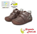 Barefoot topánky jarné jesenné dievčenské DD Step Bronze Srdiečka 073-328B