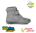 Dívčí zimní svítící boty DD Step Šedé blikající 078-238A