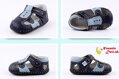 Botičky na první kroky barefoot sandálky Freycoo Baby Luke Modré