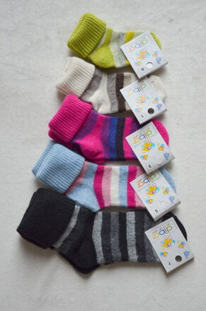Vlnené ponožky pre deti Diba veľ. 3 - chodidlo 14,5-16 cm (EU:23-25)