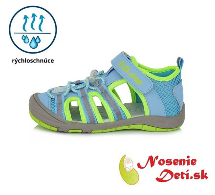 Chlapecké dětské sportovní sandály D.D. Step Světle modré JAC65-257