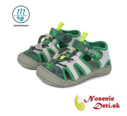 Chlapecké dětské sportovní sandály D.D. Step Emerald Šedá 065-338B