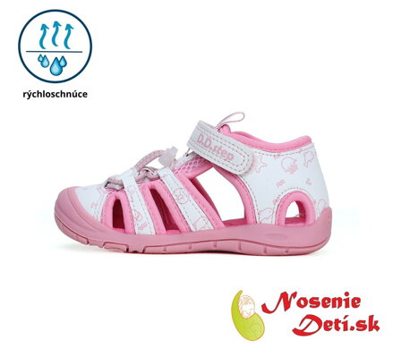 Dívčí dětské sportovní sandály D.D. Step Pink Moře 065-41329C