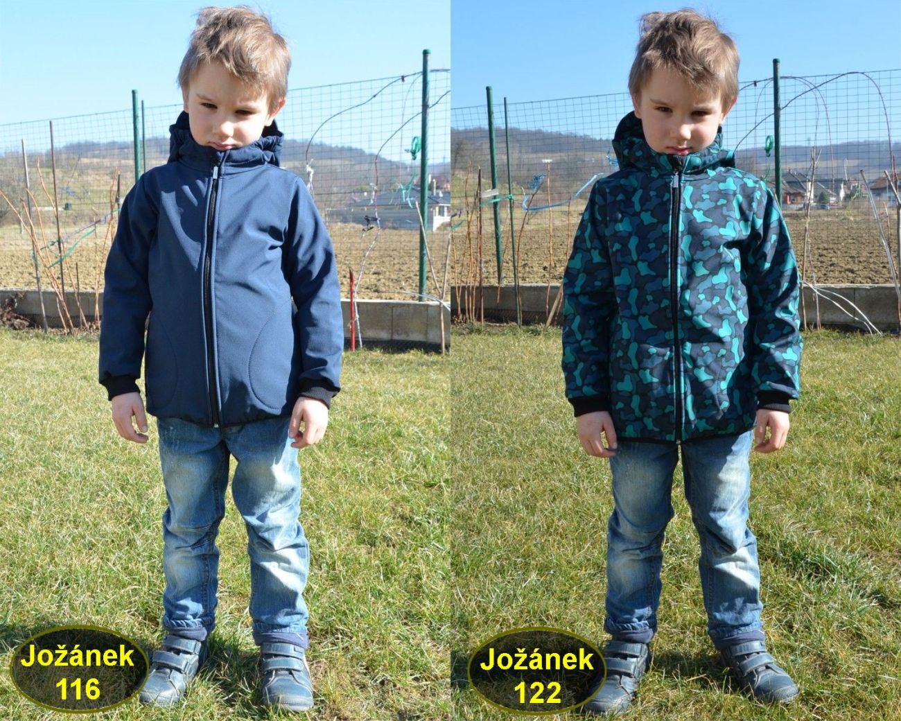 Detská softshellová bunda Jožánek výber správnej veľkosti