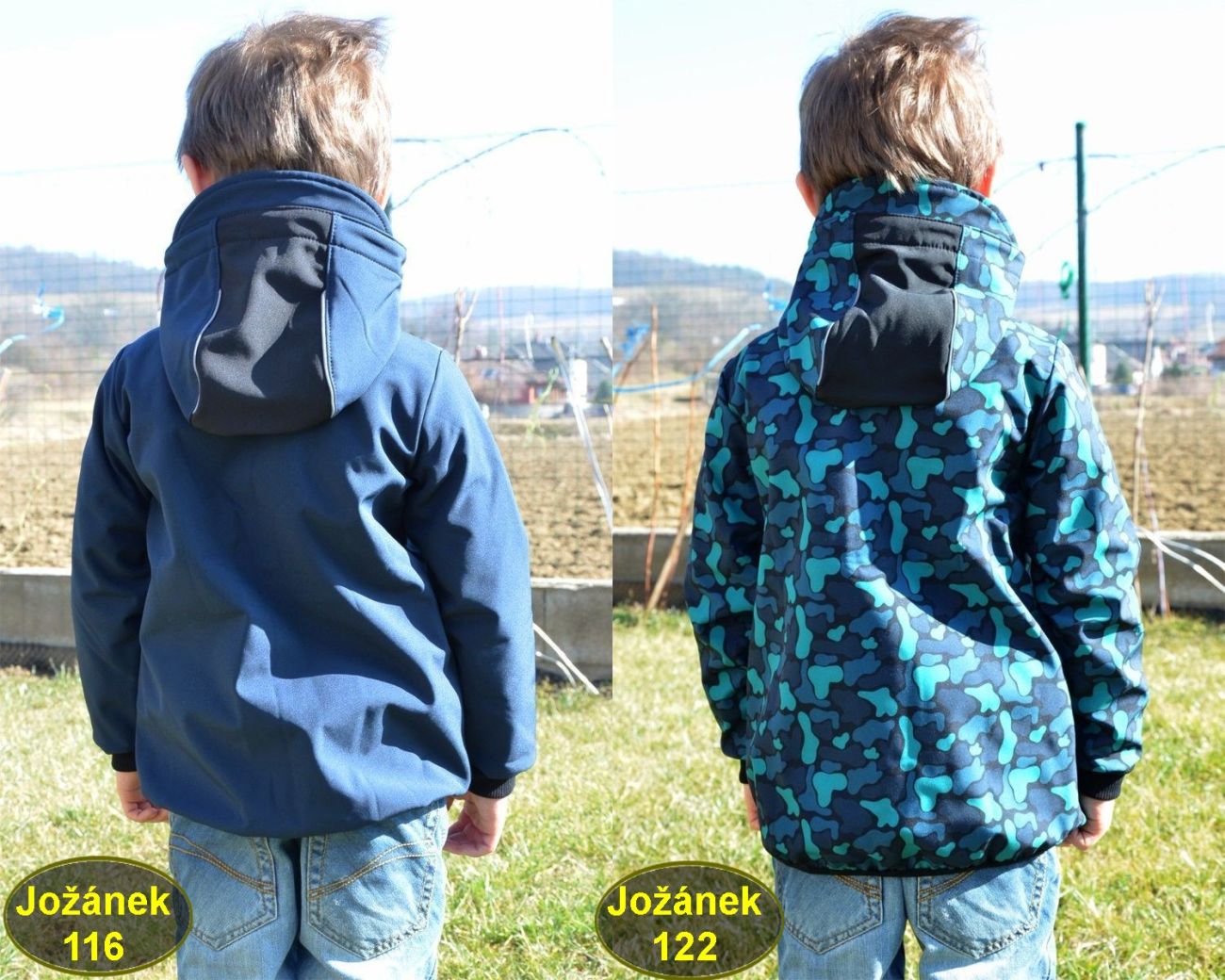 Detská softshellová bunda Jožánek výber správnej veľkosti