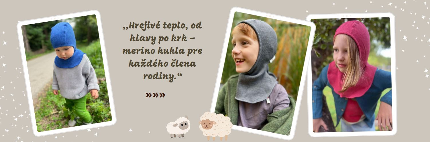 Manymonths 100% merino vlnené kukly