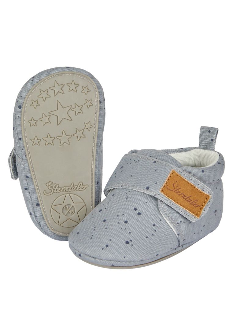 Detské protišmykové látkové capačky Sterntaler Sivé Detské protišmykové látkové capačky Sterntaler Sivé