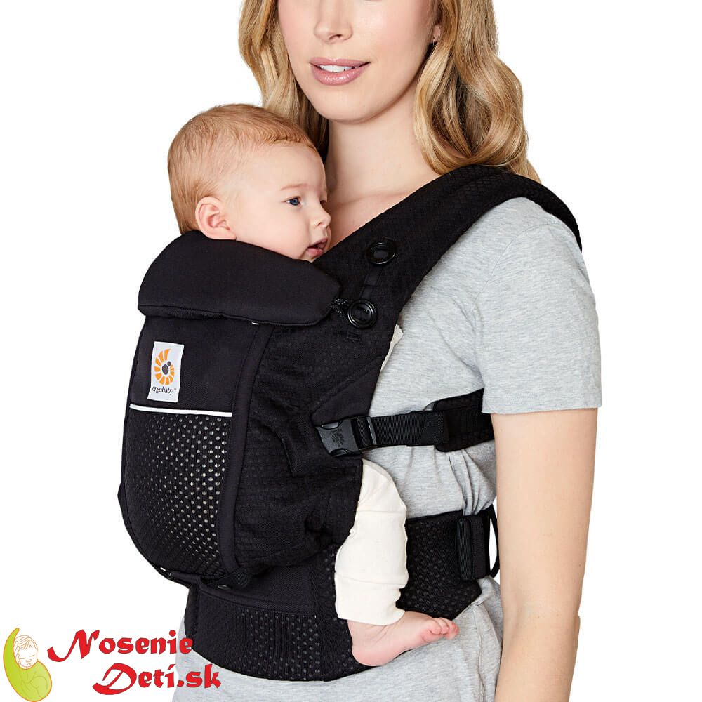 Ergobaby Adapt detský nosič SoftFlex Mesh Onyx Black