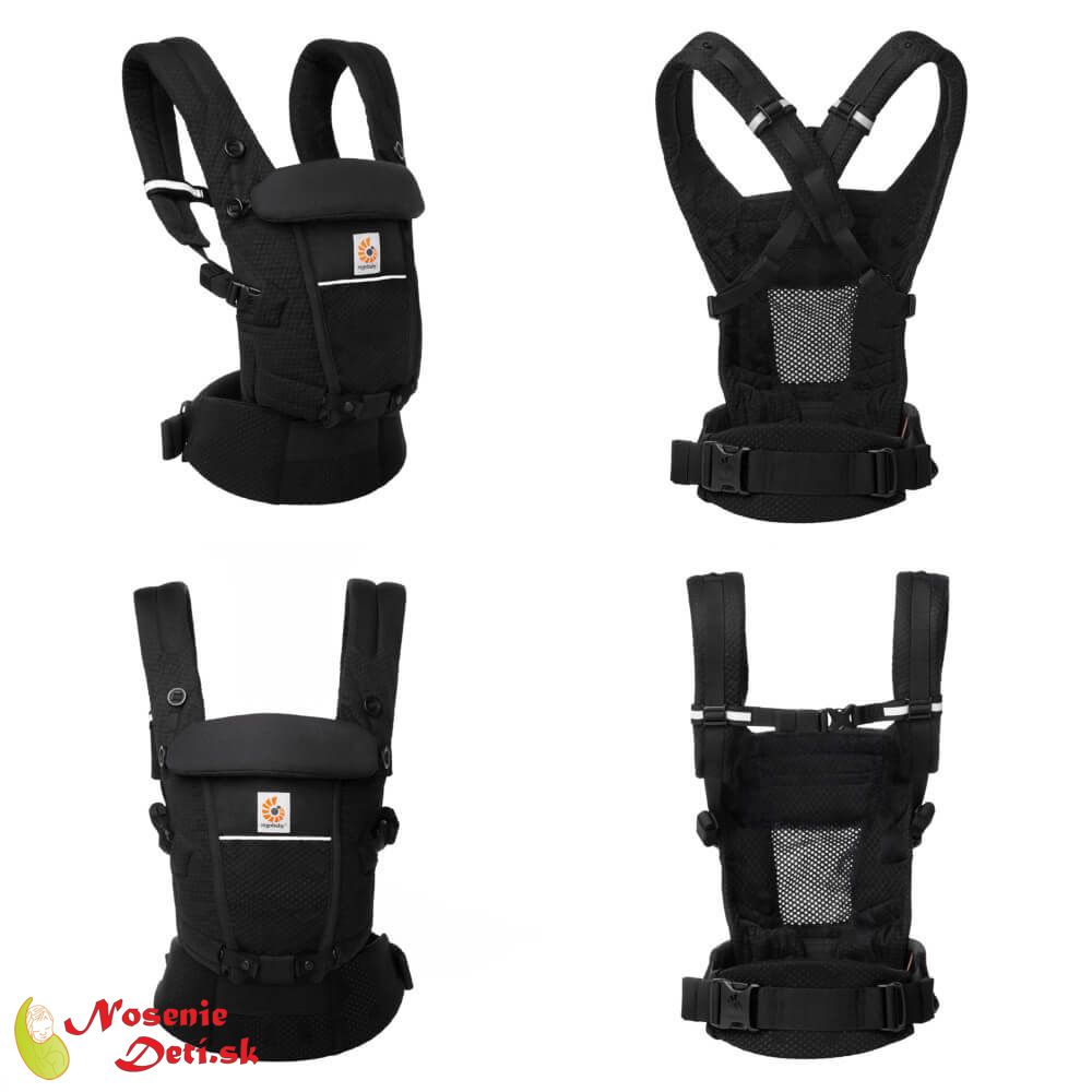 Ergobaby Adapt detský nosič SoftFlex Mesh Onyx Black