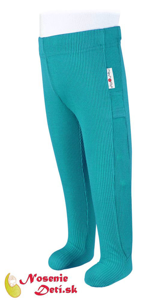 Merino detské vlnené rastúce pančuchy Manymonths Royal Turquoise Merino detské vlnené rastúce pančuchy Manymonths Royal Turquoise