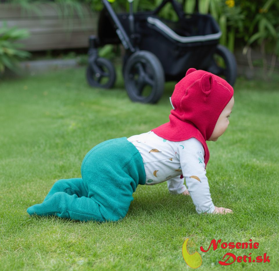 Merino detské vlnené rastúce pančuchy Manymonths Royal Turquoise Merino detské vlnené rastúce pančuchy Manymonths Royal Turquoise