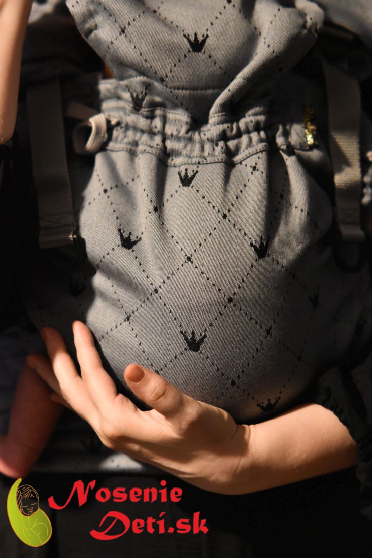 Nosič na nosenie detí Rischino Flexible Royal Silver
