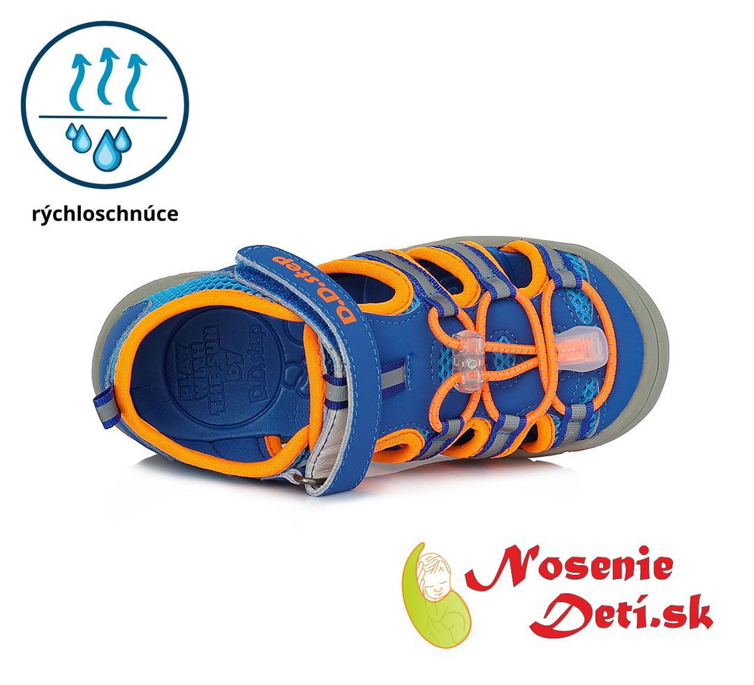 Chlapčenské detské športové sandále DD Step Modré JAC65-257B