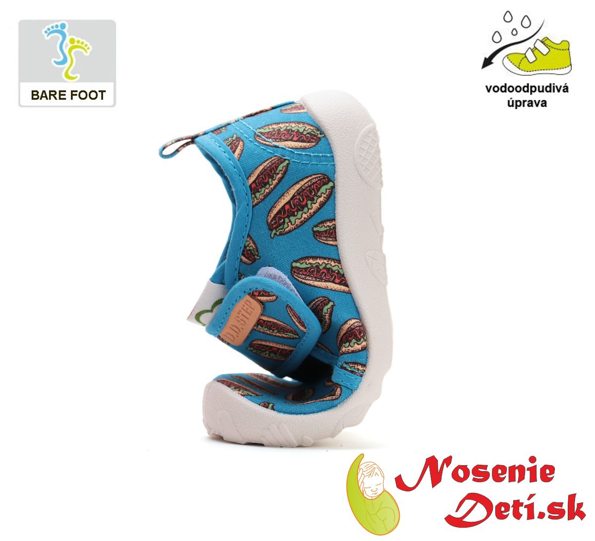 Chlapčenské barefoot plátenky D.D.Step C086-51576A Bermuda Blue Hamburgery