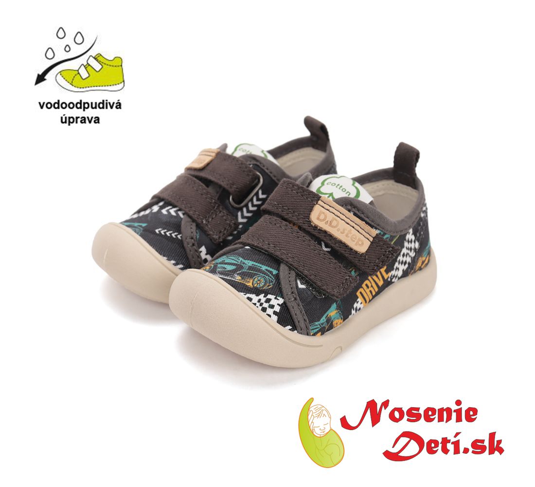 Chlapčenské letné plátenky D.D. Step C100-61391 Chocolate Racing