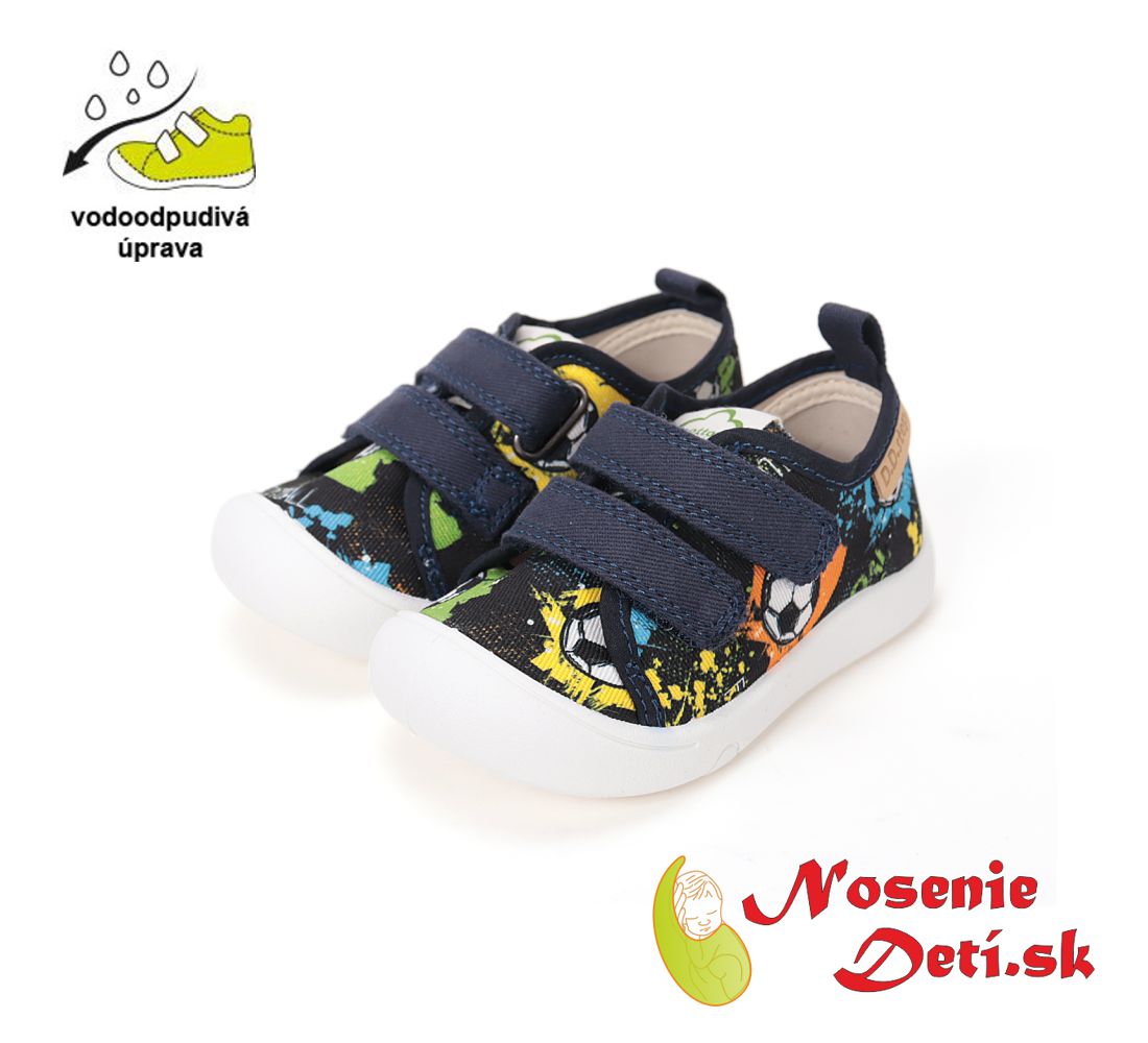 Chlapčenské letné plátenky D.D. Step C100-61415 Royal Blue Football