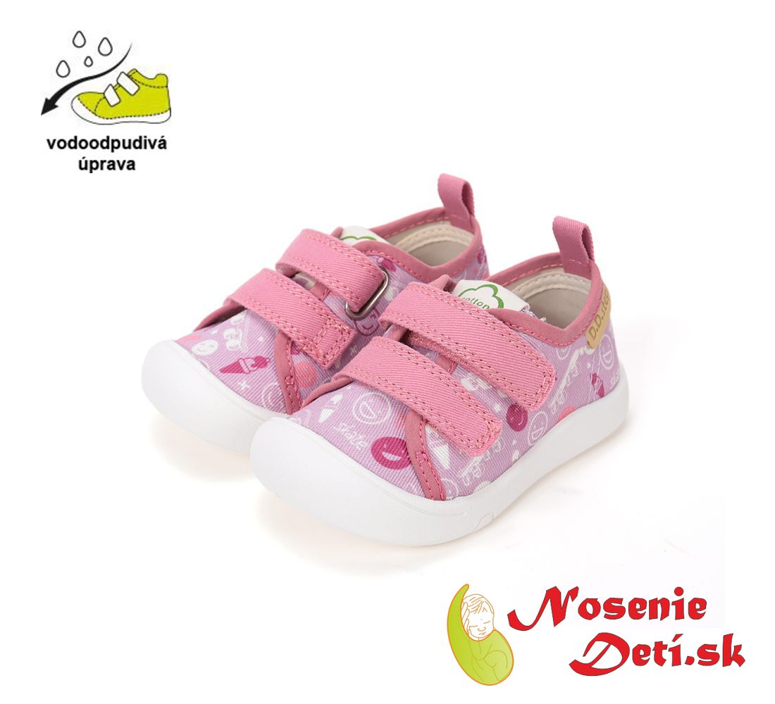 Dievčenské letné plátenky D.D. Step C100-61432 Daisy Pink Smajlíky