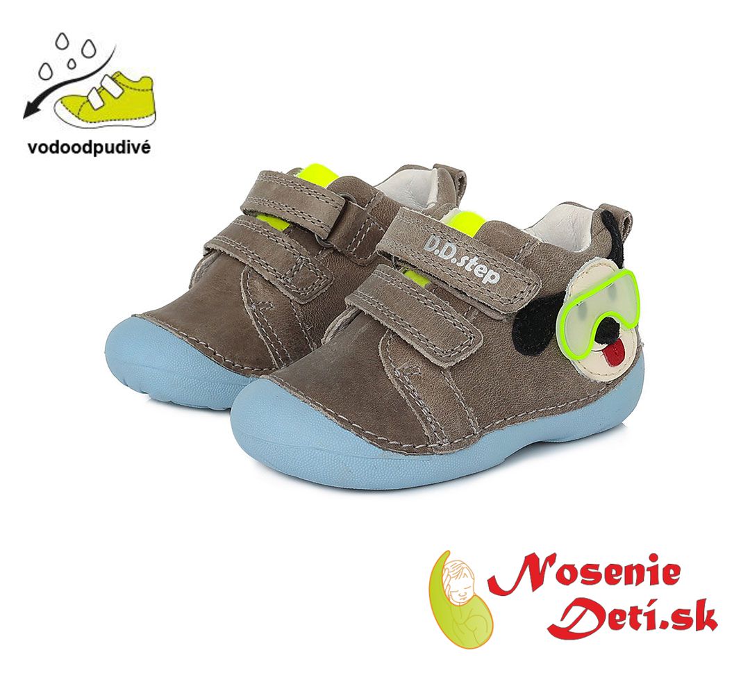 Barefoot alternatíva chlapčenské prechodné topánky DD Step Šedomodré Havko 015-412B