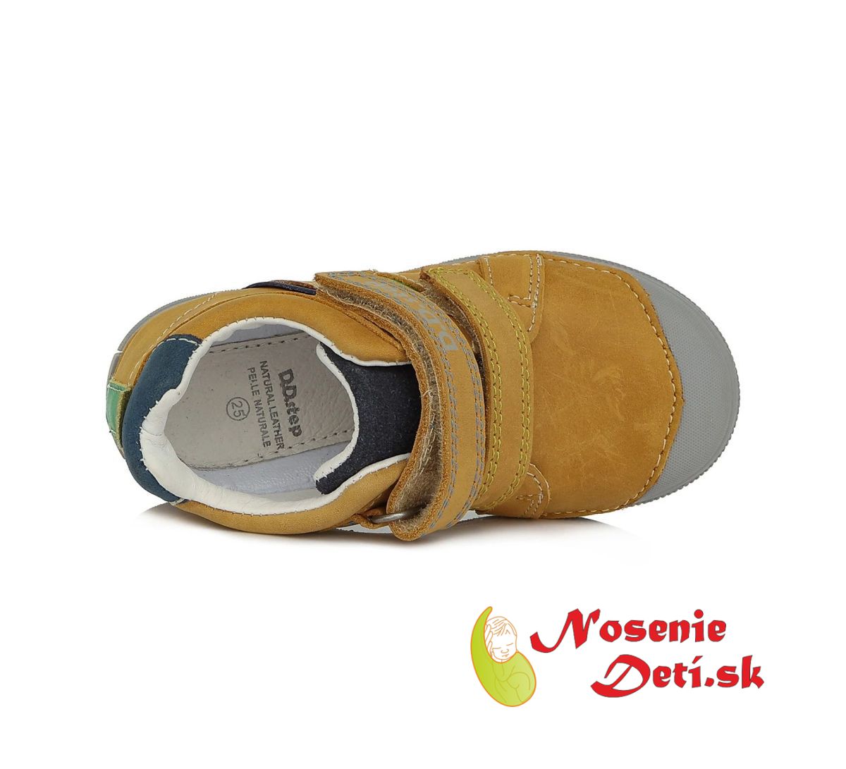 Chlapčenské jarné jesenné topánky DD Step Horčicové 049-52