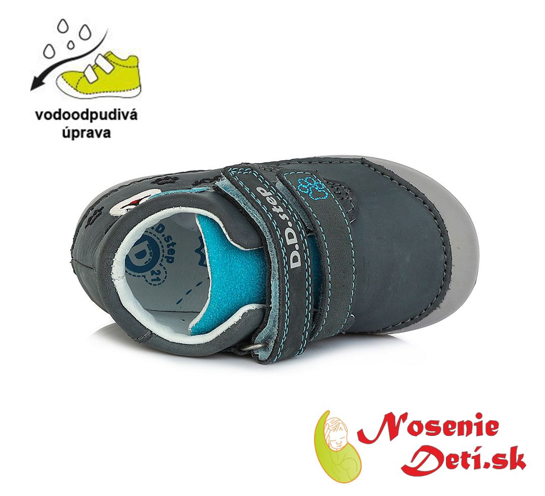 Barefoot alternatíva chlapčenské topánky DD Step Tmavošedé Havko 066-688B