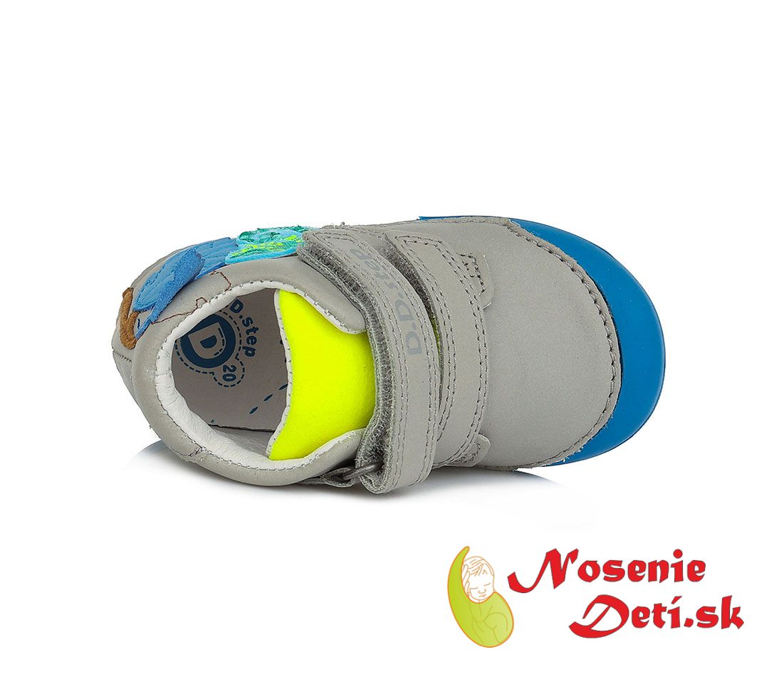 Barefoot alternatíva chlapčenské prechodné topánky DD Step Šedé chameleón 066-933