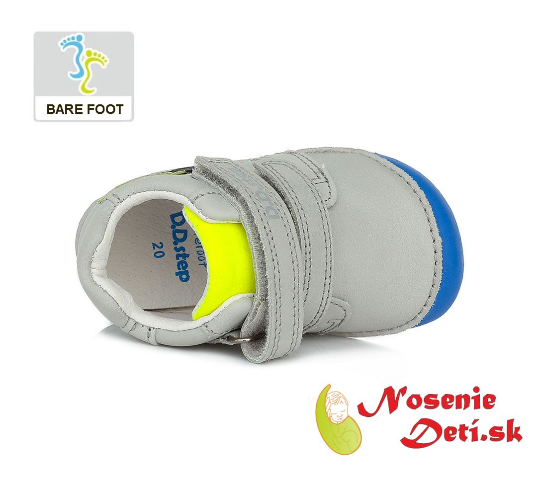 Barefoot chlapčenské jarné jesenné topánky DD Step Tmavomodré mravček 070-519A