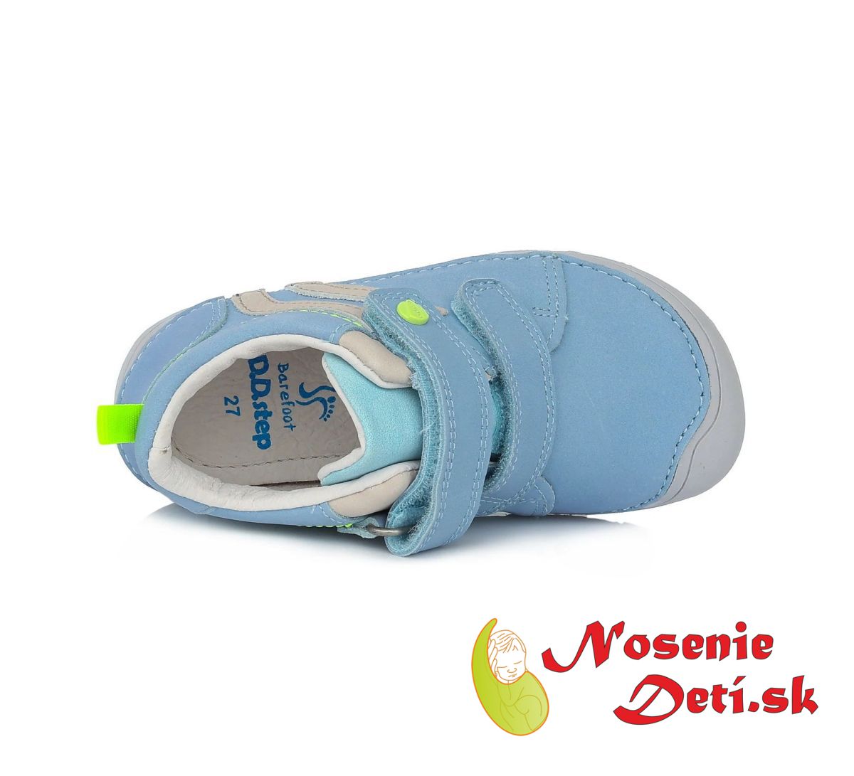 Barefoot topánky detské chlapčenské DD Step Bledomodré 073-757A