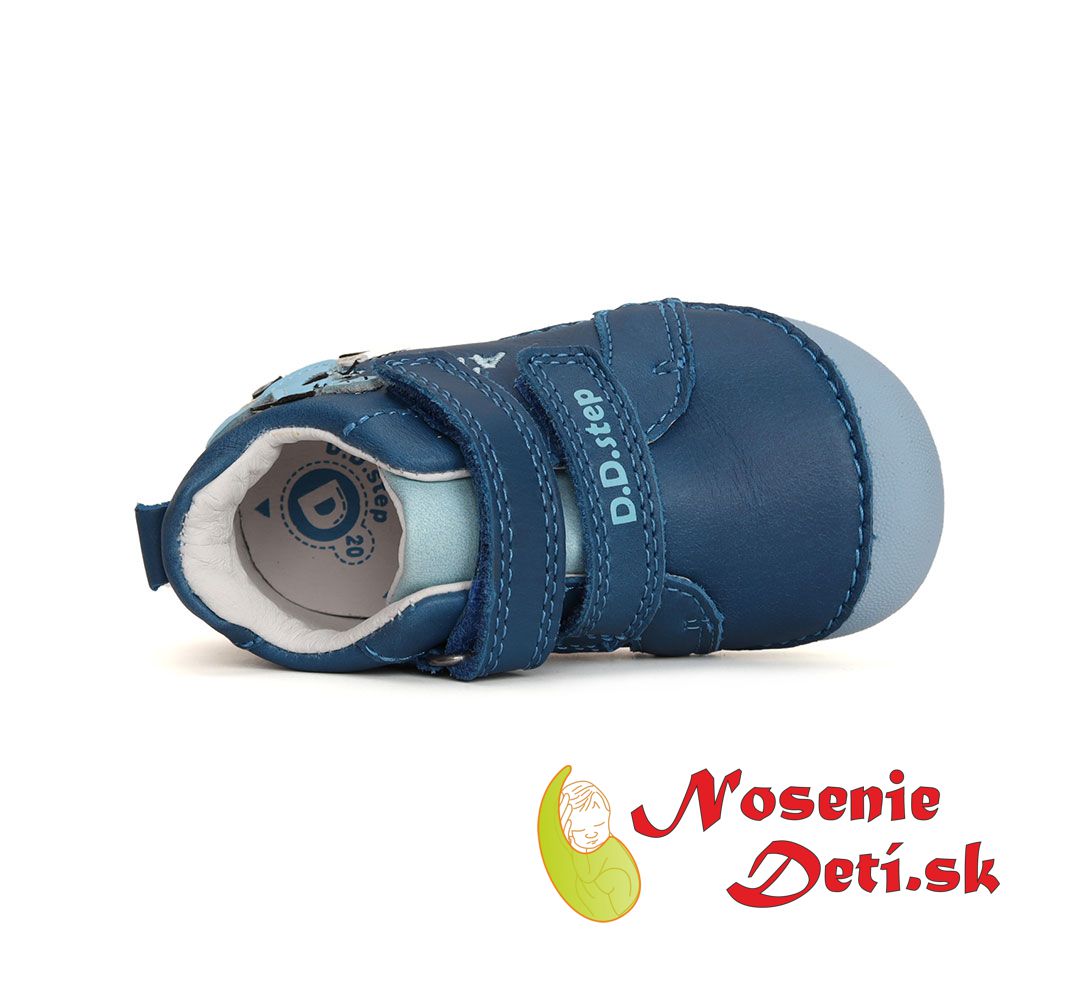 Chlapčenské jarné jesenné topánky DD Step Bermuda blue Dino 015-41882A