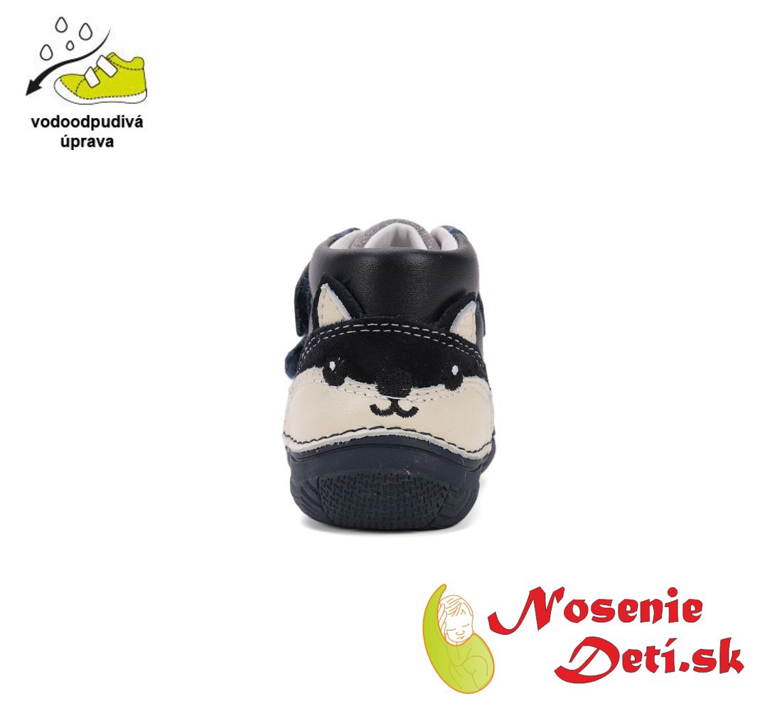 Chlapčenské prechodné kožené topánky D.D. Step Royal Blue 082-52202