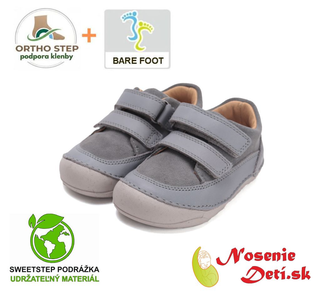 Chlapčenské flexi kožené prechodné topánky D. D. Step Marine Grey 108-61210 Chlapčenské flexi kožené prechodné topánky D. D. Step Marine Grey 108-61210