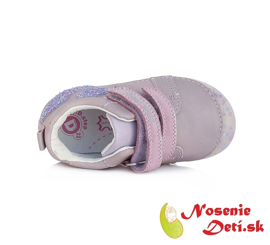 Barefoot alternatíva dievčenská prechodná obuv DD Step Lilac Veľrybí chvost 015-320B