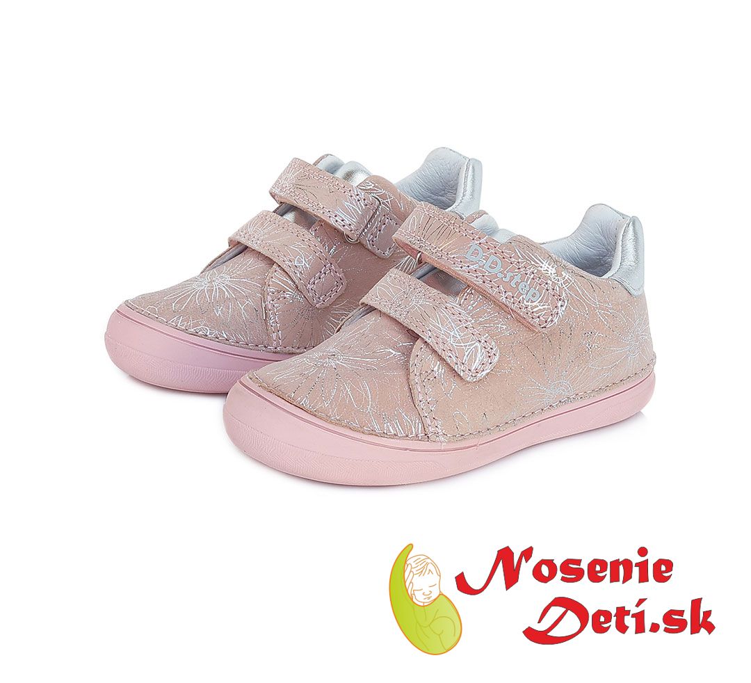 Dievčenská jarná jesenná obuv DD Step topánky Svetloružové 078-337A