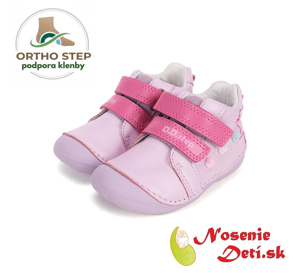 Dievčenské prechodné topánky D. D. Step Daisy Pink Mačička 015-61267 Dievčenské prechodné topánky D. D. Step Daisy Pink Mačička 015-61267