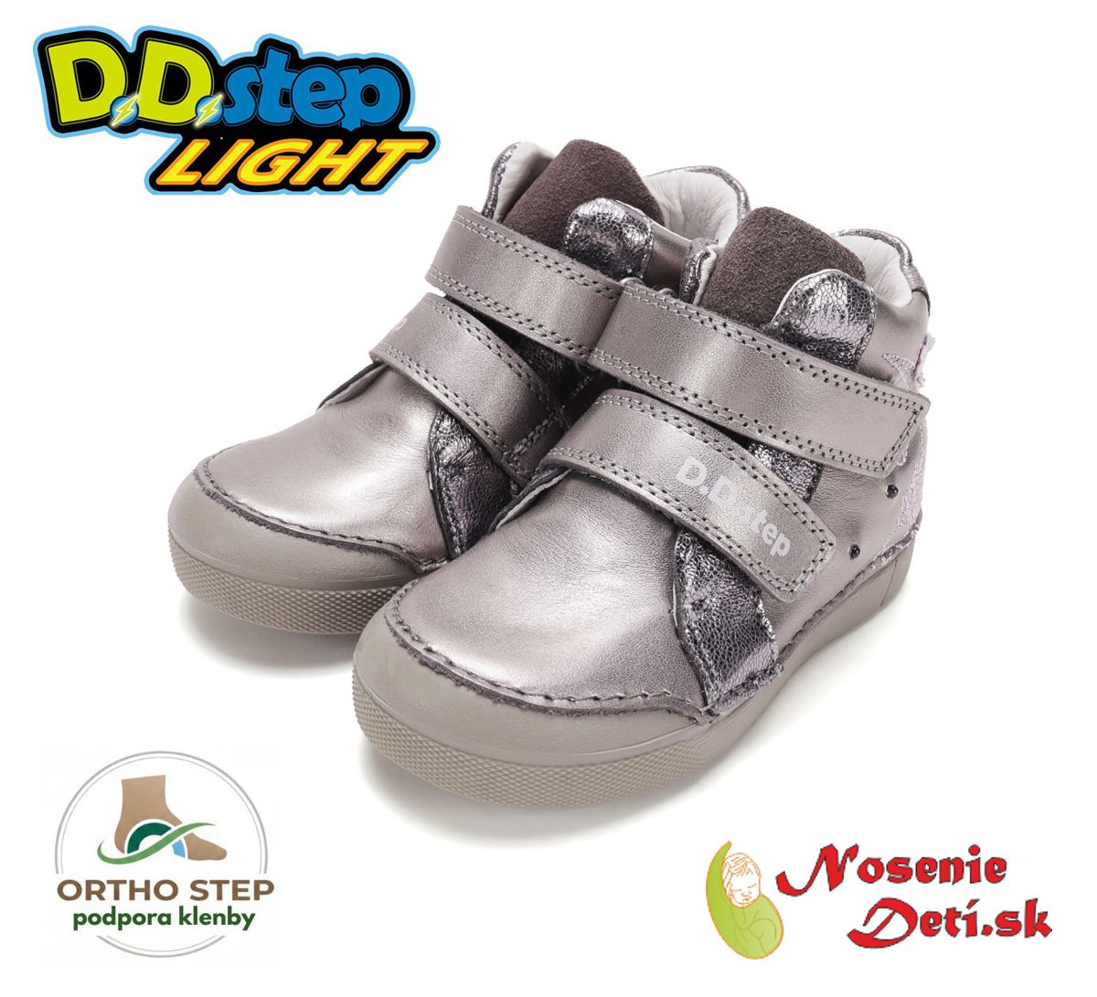 Dievčenská blikajúca obuv D.D. Step svietiace topánky Copper Unicorn 068-62147A Dievčenská blikajúca obuv D.D. Step svietiace topánky Copper Unicorn 068-62147A