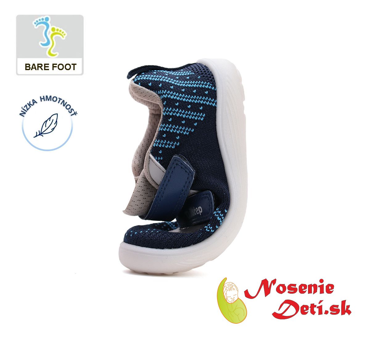 Chlapčenské barefoot sieťované tenisky D. D. Step F093-51399 Royal Blue