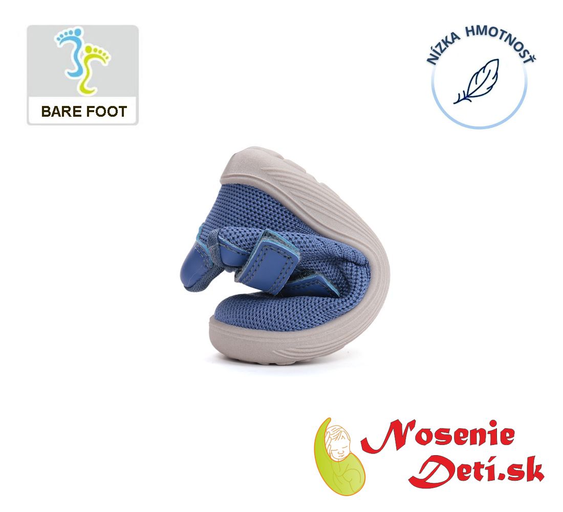 Chlapčenské barefoot sieťované tenisky D. D. Step F093-61936A Royal Blue