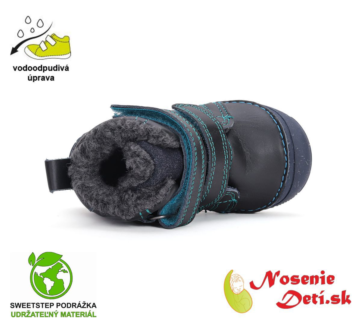 Dětské chlapecké vyšší zimní boty D.D.Step Royal Blue 082-42385