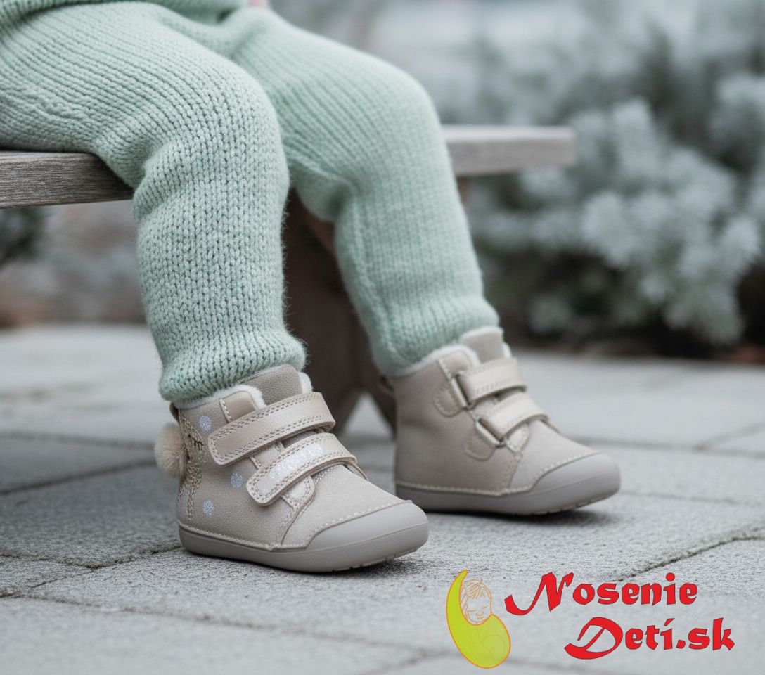 Dievčenské zimné topánky alternatíva barefoot D.D. Step Mocha Bambi 066-52733 Dievčenské zimné topánky alternatíva barefoot D.D. Step Mocha Bambi 066-52733