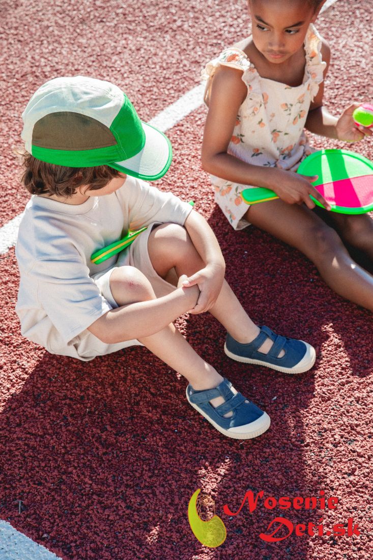 Dětské letní plátěnky sandálky Igor Berri Navy