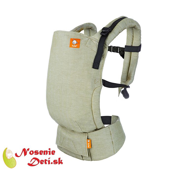 Detský ľanový ergonomický nosič Tula Free-to-Grow Linen Moss