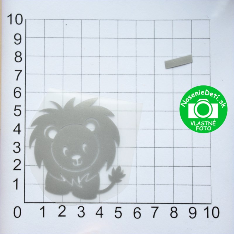 Reflexná nažehľovačka Levík 5,5x5,5 cm Reflexná nažehľovačka Levík 5,5x5,5 cm