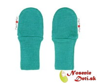 Detské rukavice merino bez palca Manymonths Royal Turquoise