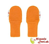 Rukavičky merino bez palca Manymonths Festive Orange Rukavičky merino bez palca Manymonths Festive Orange