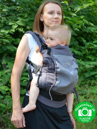 Liliputi ergonomický nosič šedý - nosenie detí v nosičoch