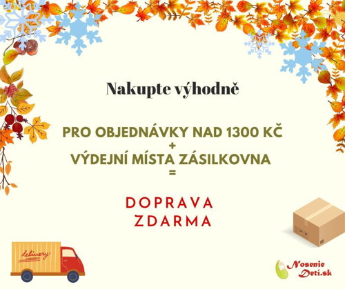 Doručení zdarma zásilkovna podzim 2025 Doručení zdarma zásilkovna podzim 2025
