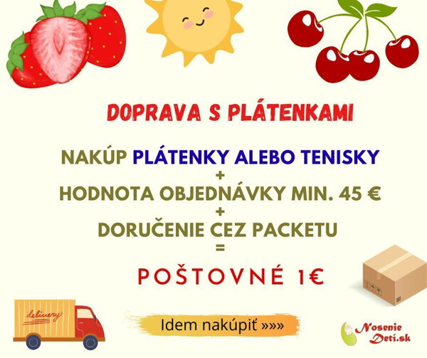 Jarná akcia detské plátenky a tenisky